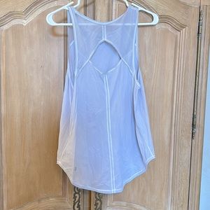 Lulu lemon,size 6, white, workout tank top.